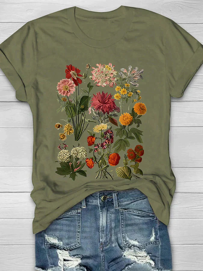 Femke | T-shirt vintage à imprimé floral