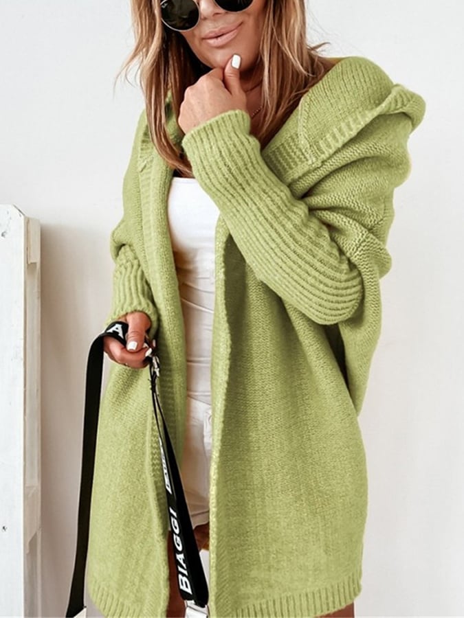 Vivi - Veste mi-longue avec capuche et coutures régulières