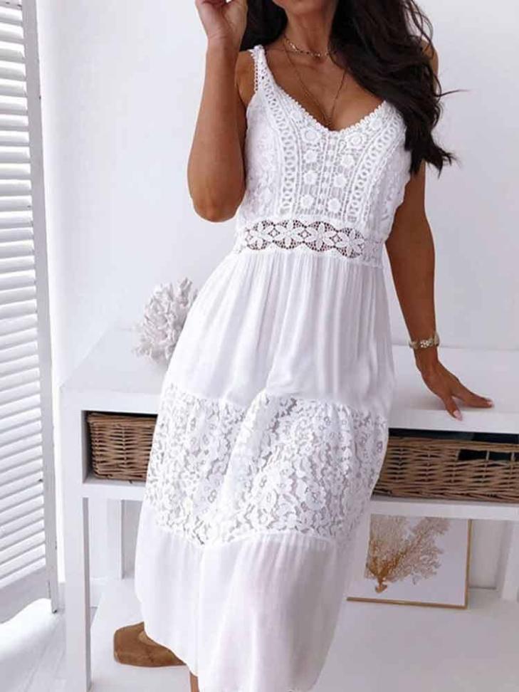 - Robe élégante en dentelle boho