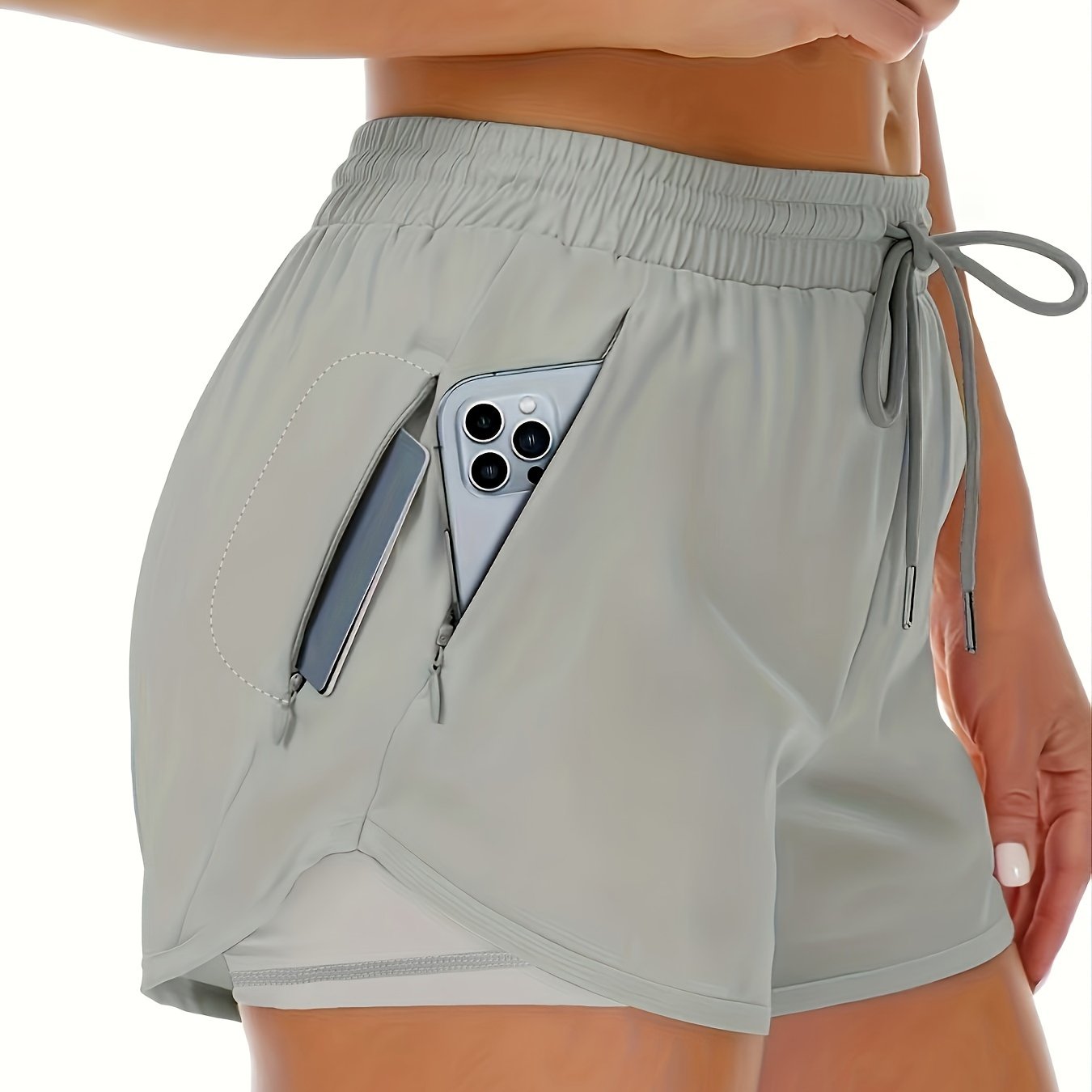 Lotte | Sporty 2-in-1 short pour femmes avec poches