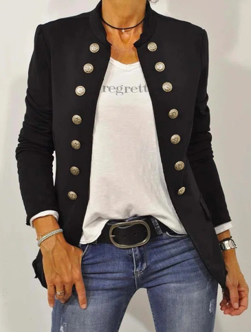 Veste élégante à manches longues et boutons