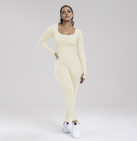 Gabriella - combinaison sans couture et barboteuse à manches longues