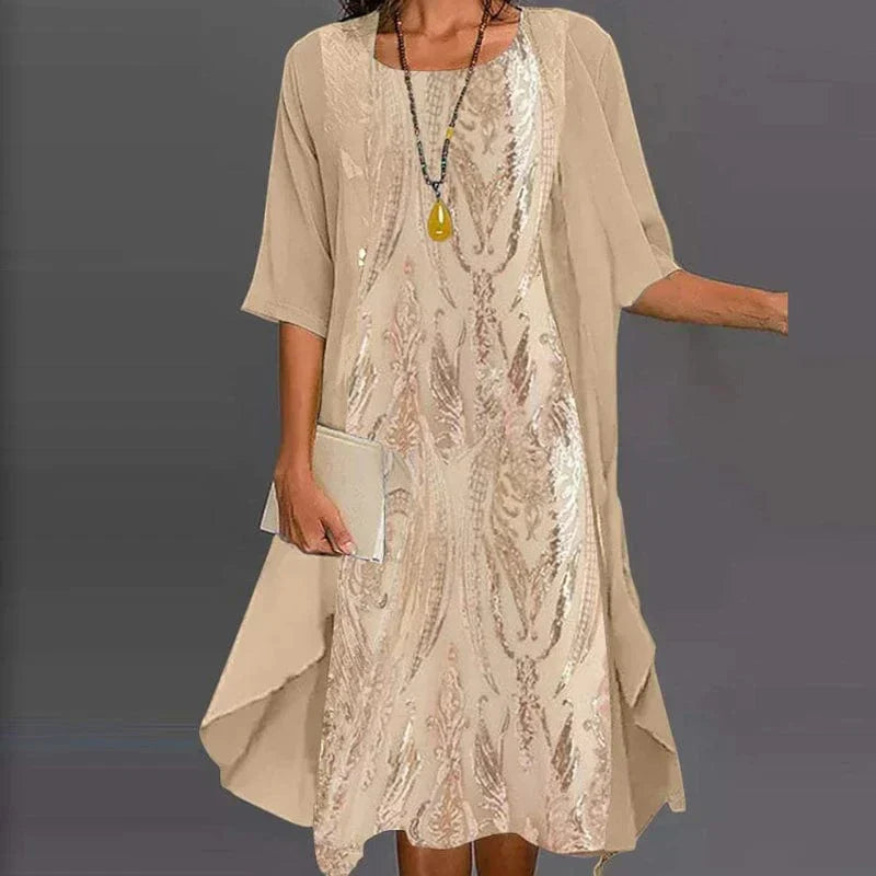 - Robe élégante avec imprimé unique