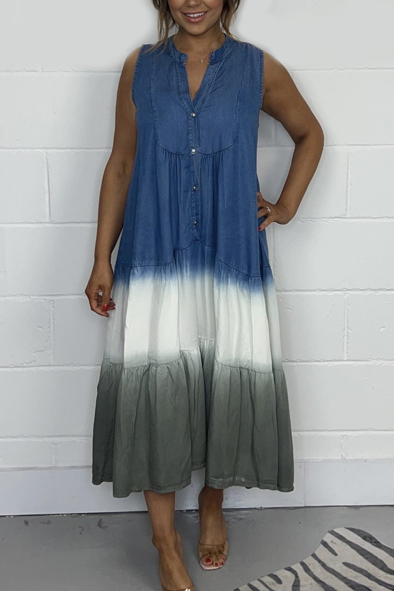 Oona - Robe sans manches tie-dye pour femmes