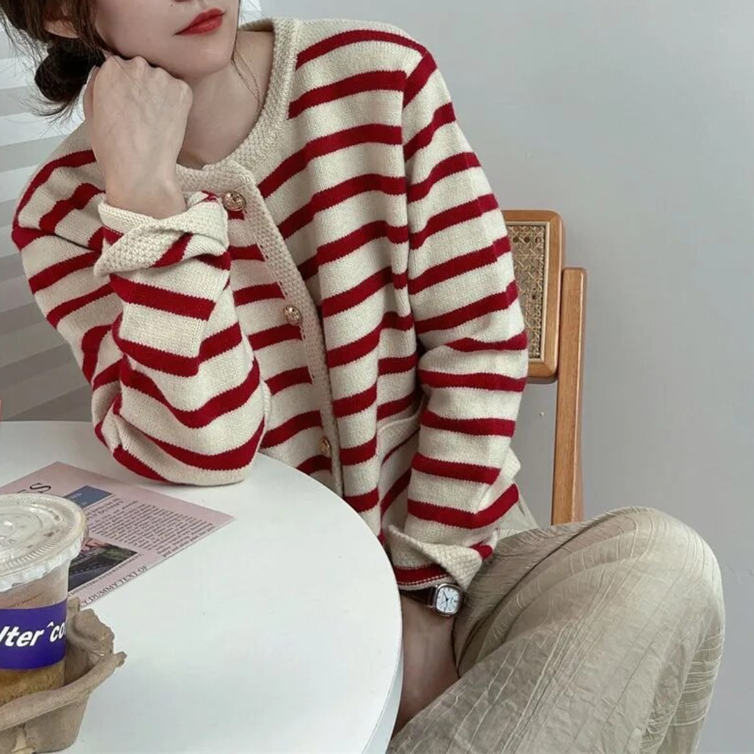 Cardigan rayé Kimmy | Glamour et tendance