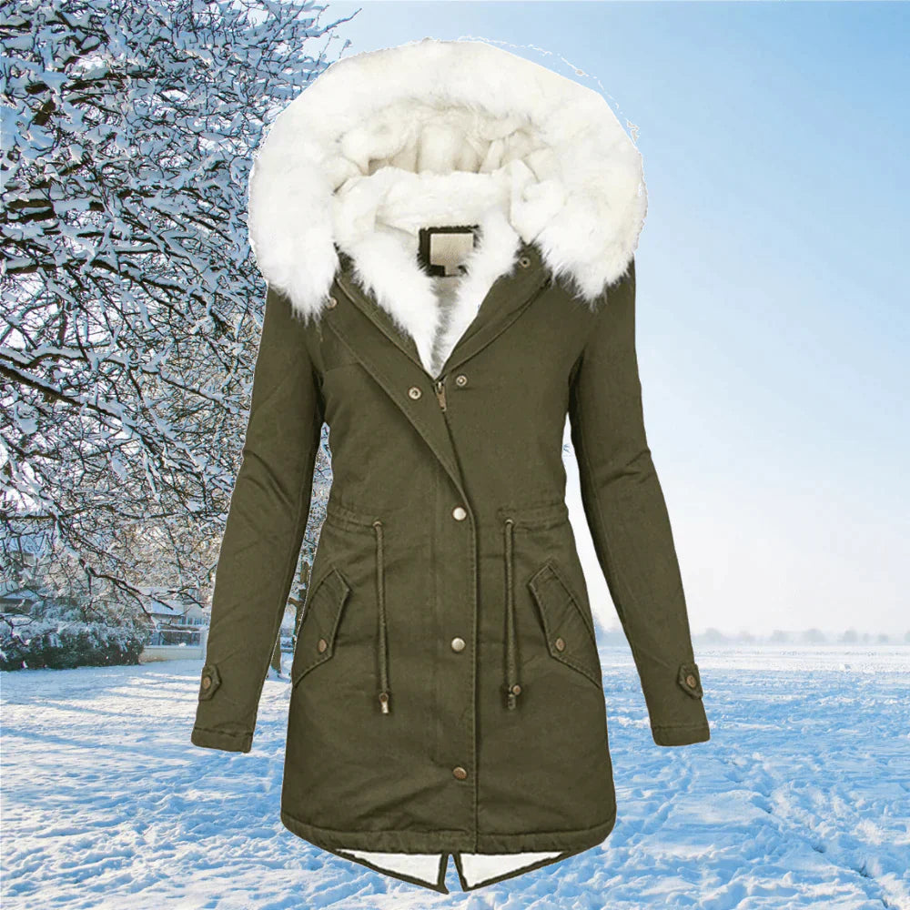 Lauren - La nouvelle veste parka avec capuche et bourrelet en hauteur