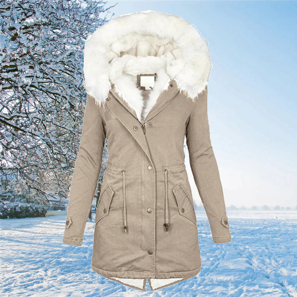 Lauren - La nouvelle veste parka avec capuche et bourrelet en hauteur