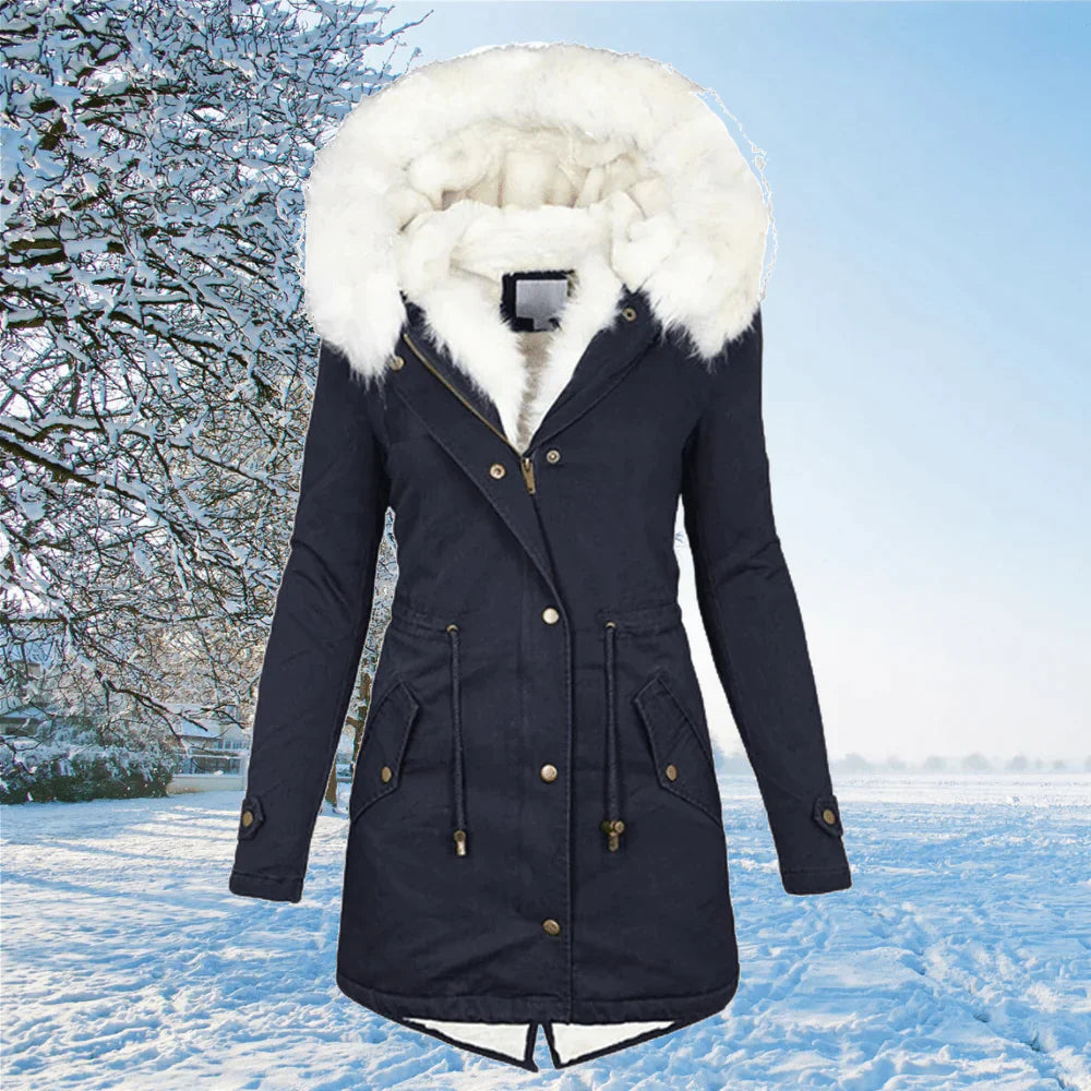 Lauren - La nouvelle veste parka avec capuche et bourrelet en hauteur