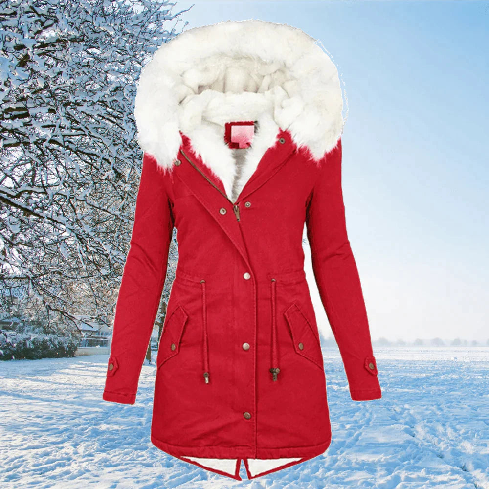 Lauren - La nouvelle veste parka avec capuche et bourrelet en hauteur