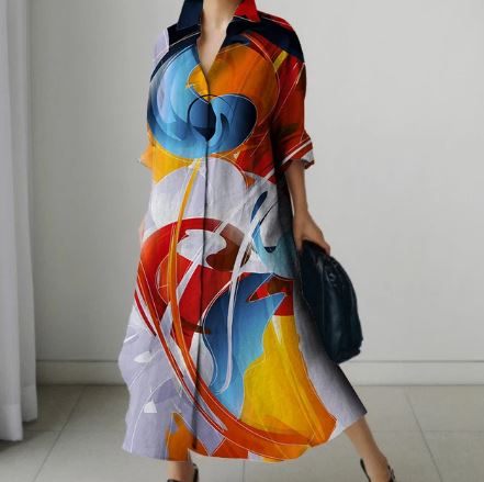 Marilyn - Robe chemise élégante pour femmes