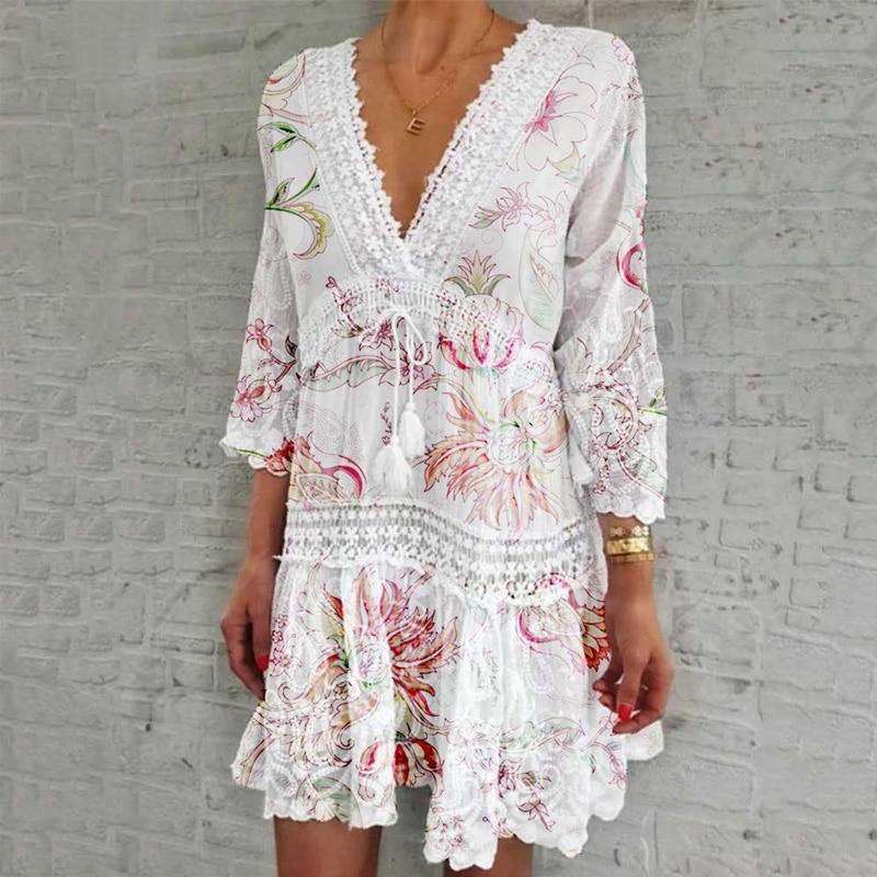 "Lenora" robe boho de créateur