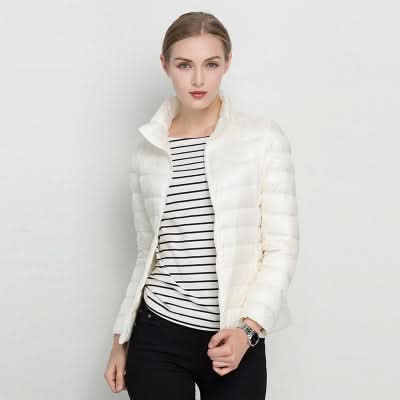 Veste tampon vert vif pour l'automne et l'hiver pour femmes