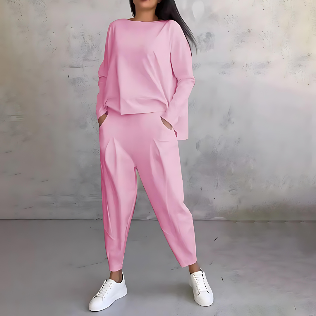 Mila - Ensemble 2 pièces confortable pour femmes en noir