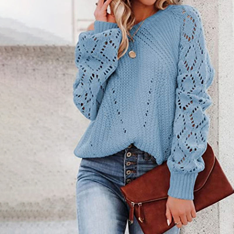 Xiora Sweater | Pull décontracté en tricot creux