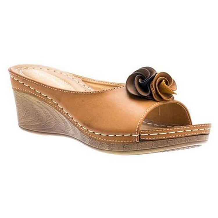 Ximena® | Sandales à fleurs en cuir confortables