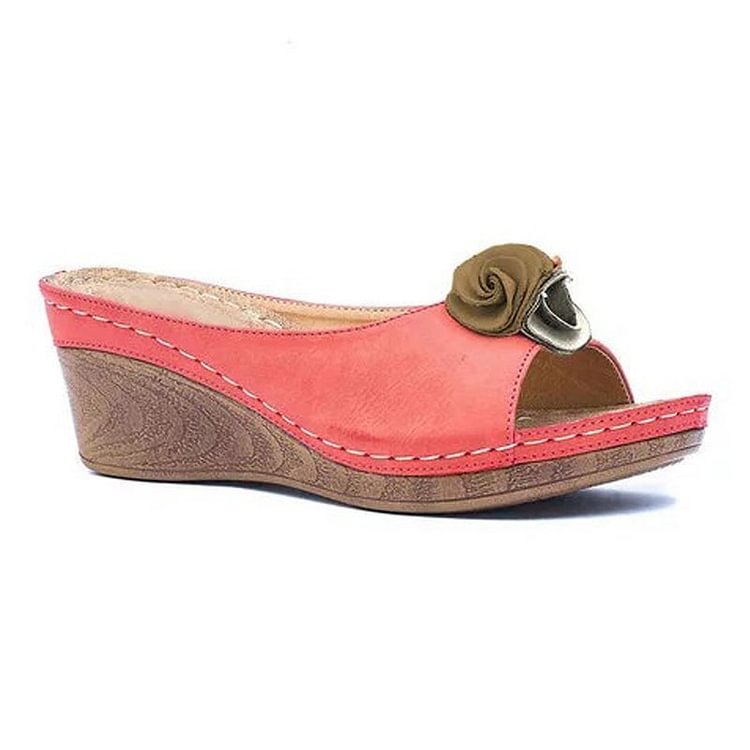 Ximena® | Sandales à fleurs en cuir confortables