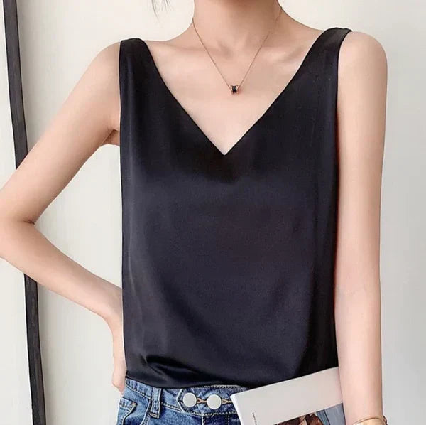 Nora - Top soyeux, élégant et aéré pour femmes