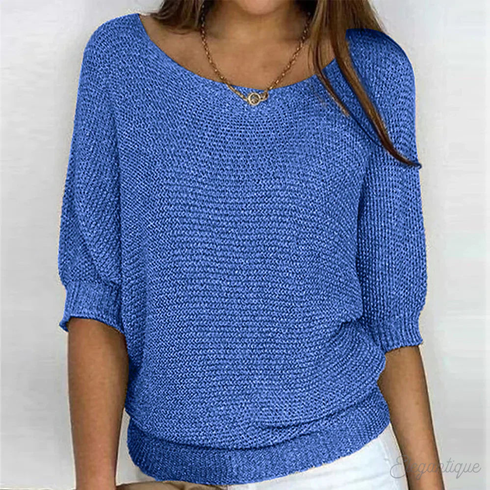 Zoey | Pull en tricot pour femmes décontractées - Pull confortable et élégant