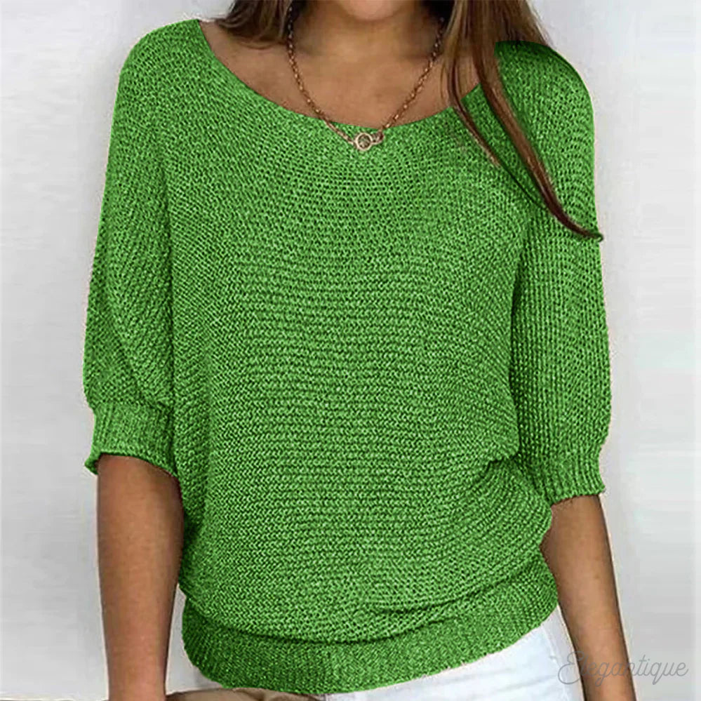 Zoey | Pull en tricot pour femmes décontractées - Pull confortable et élégant