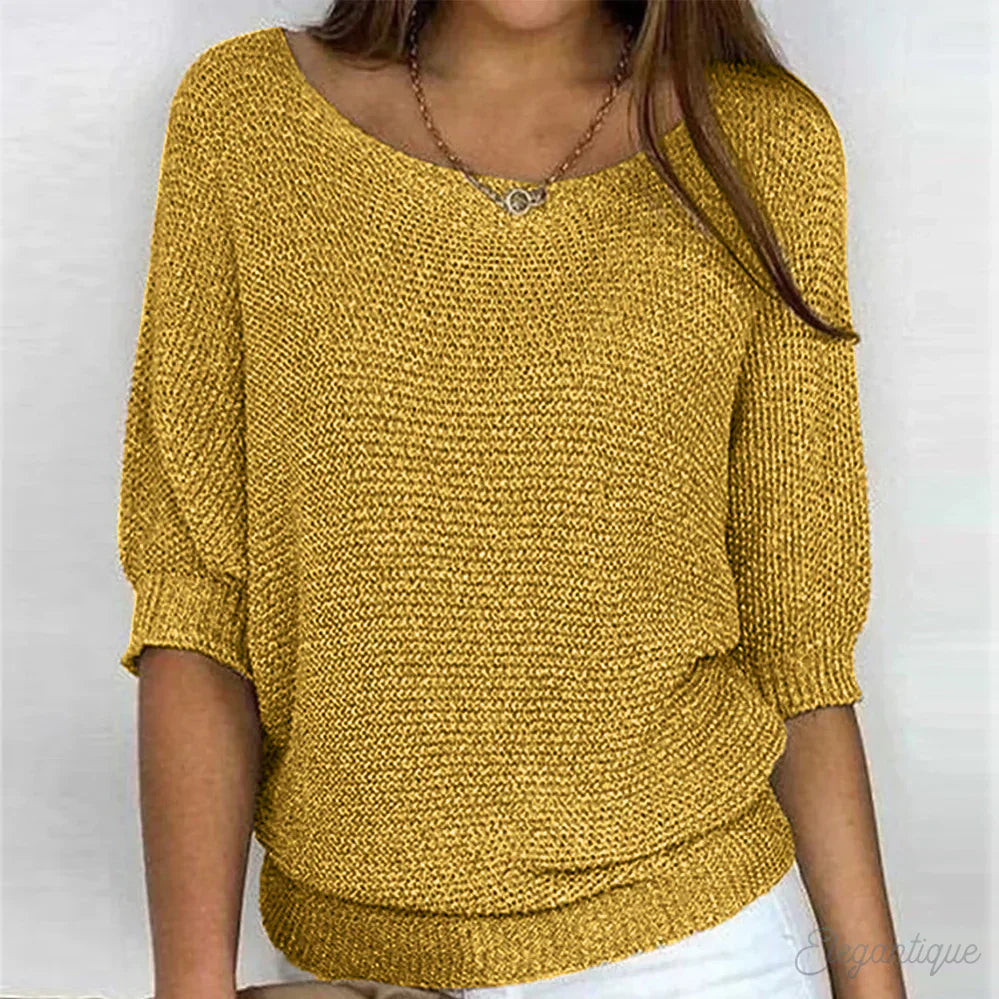 Zoey | Pull en tricot pour femmes décontractées - Pull confortable et élégant