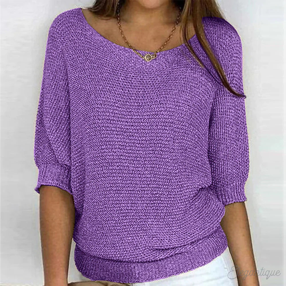 Zoey | Pull en tricot pour femmes décontractées - Pull confortable et élégant