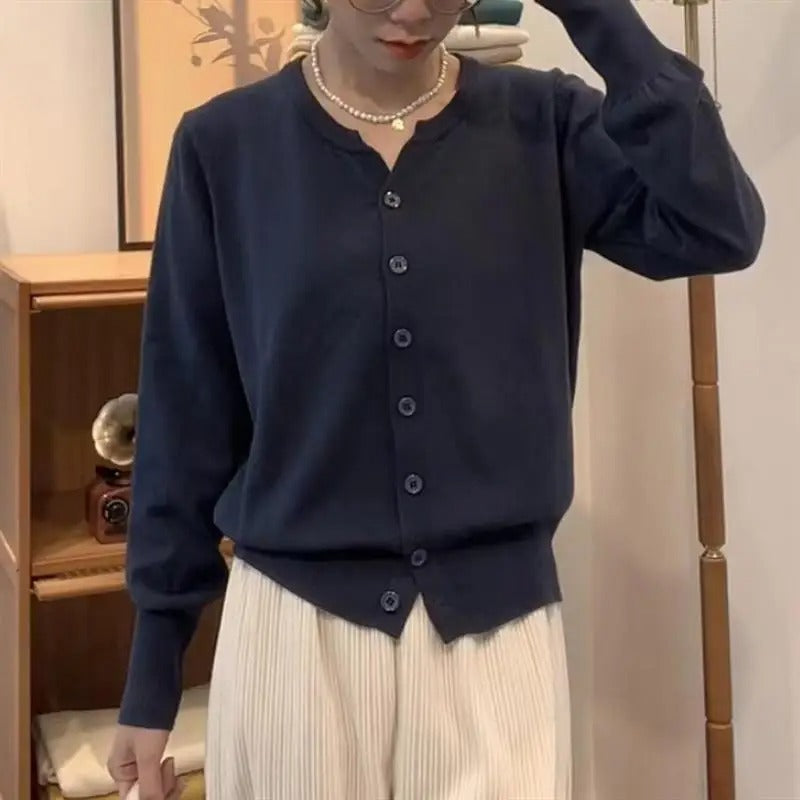 Indigo ladies cashmere sweater short