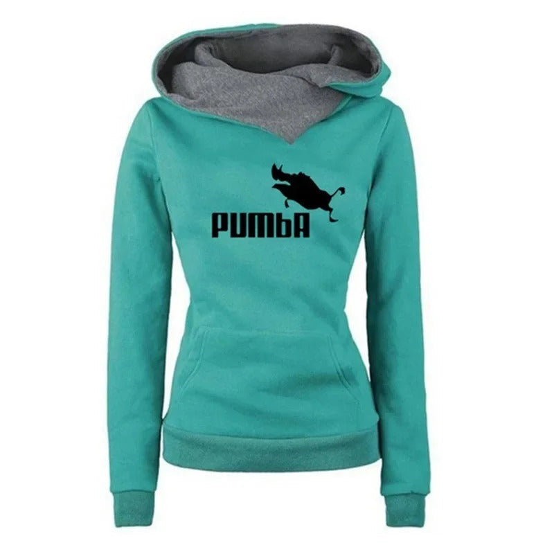 Andrea - Sweat de sport slim avec capuche pour femme