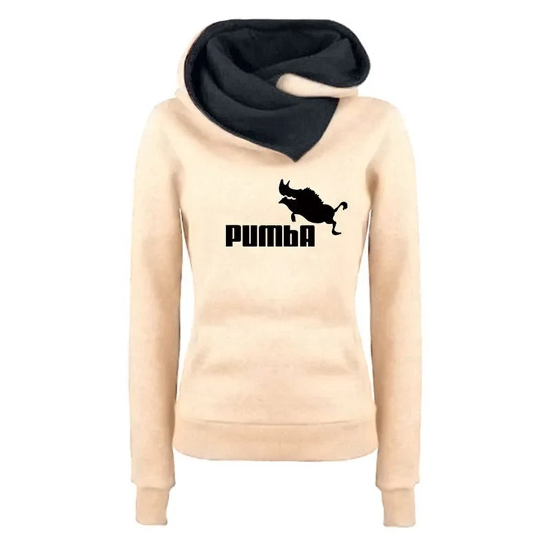 Andrea - Sweat de sport slim avec capuche pour femme