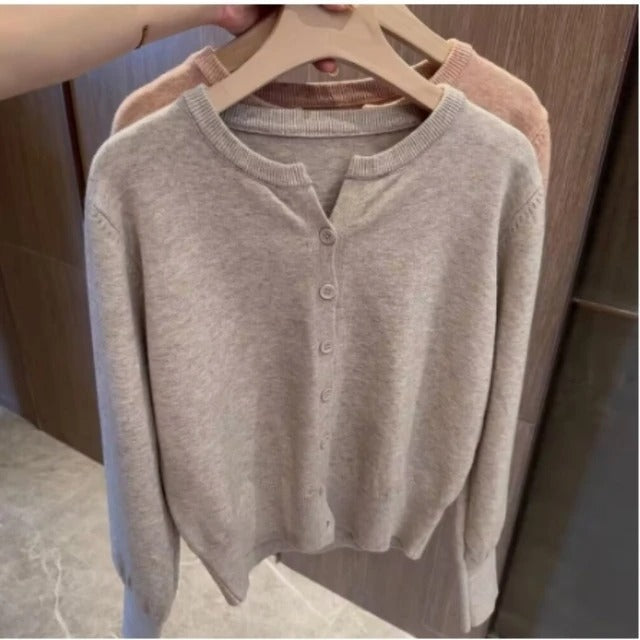 Indigo ladies cashmere sweater short