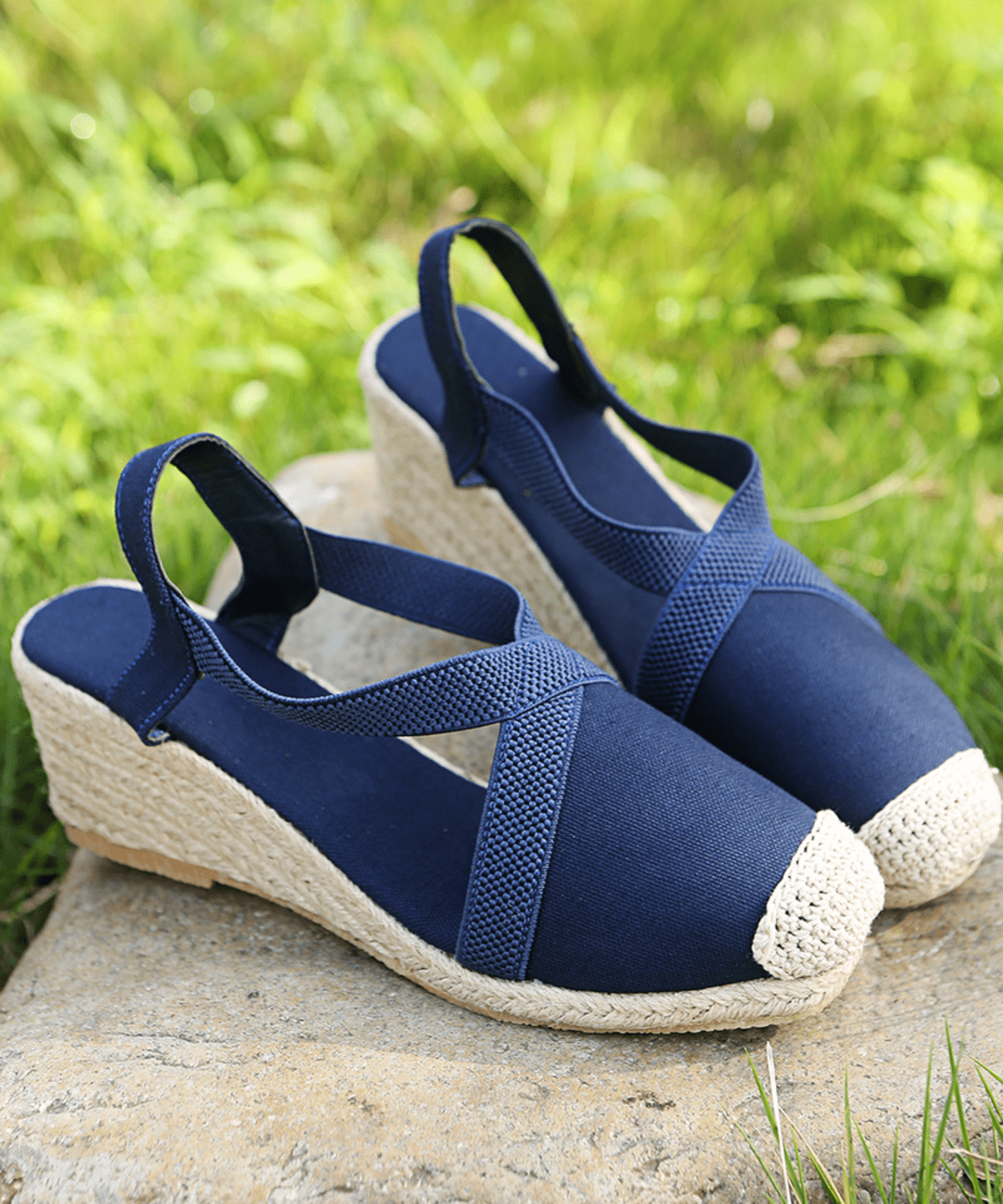 Fenne | Espadrilles en toile à bride de cheville