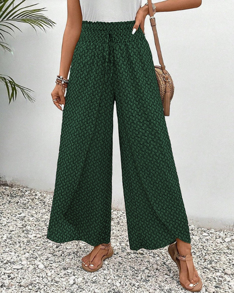Nathalie - pantalon aéré à jambes larges
