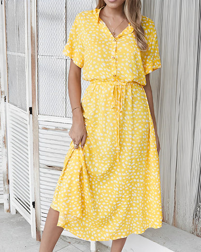 Layla - Robe colorée avec imprimé