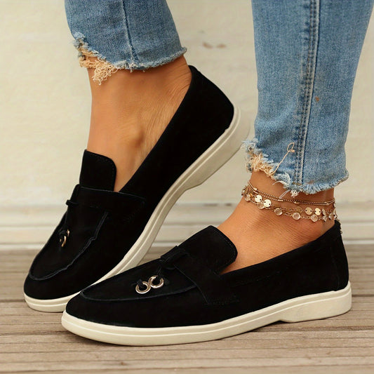 Mila | Mocassins féminins à glands avec anneau en fer et décoration