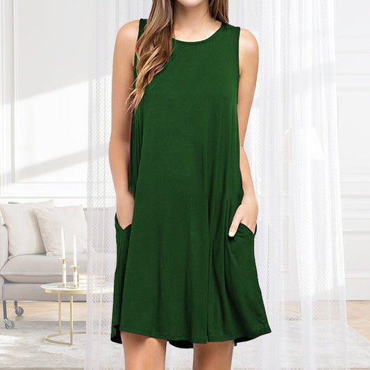- robe sans manches simple avec poches