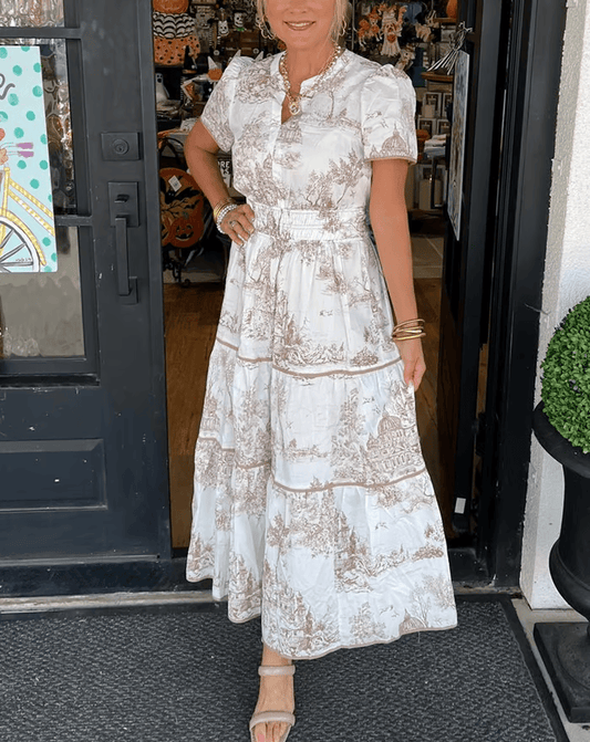 Robe longue au charme classique