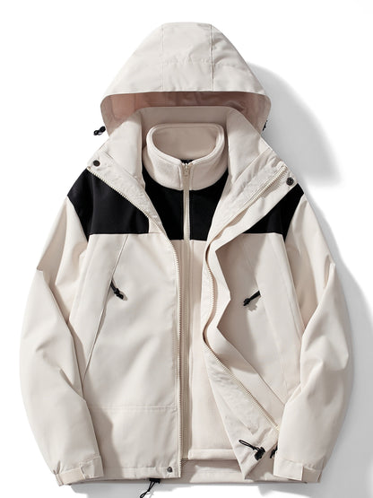 Zélie | Veste d'hiver polaire 3 en 1 avec capuche