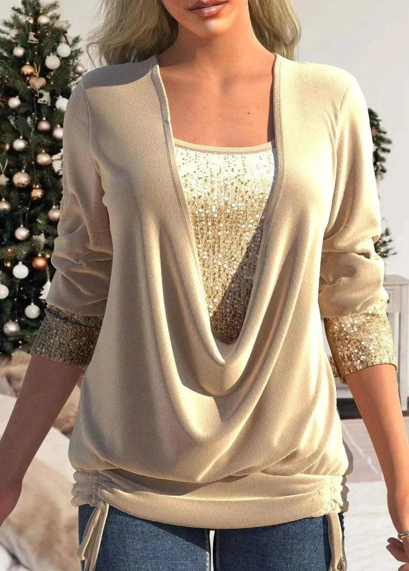Chemisier - Collection Glamour - Détails chatoyants - Parfait pour les événements formels et décontractés
