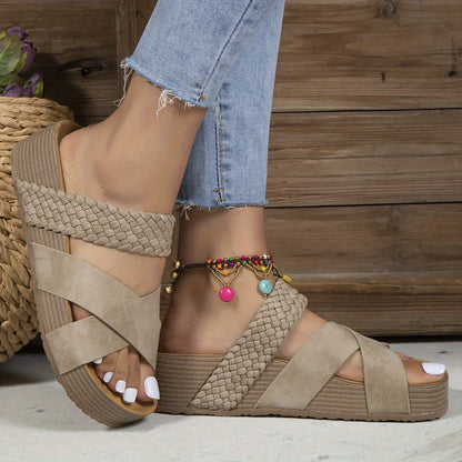 Hannah | Sandales tressées - Look moderne sans effort