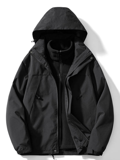 Zélie | Veste d'hiver polaire 3 en 1 avec capuche