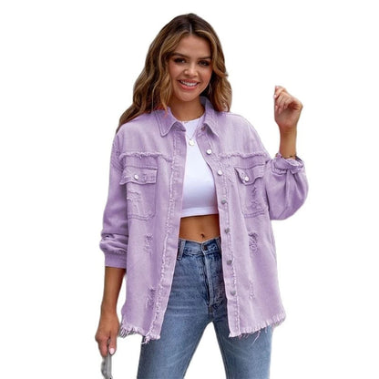 Victoria - veste en jean ample et élégante