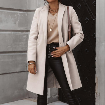 Veste longue en cachemire