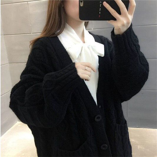 Cardigan en maille Alina | Long, épais et chaud