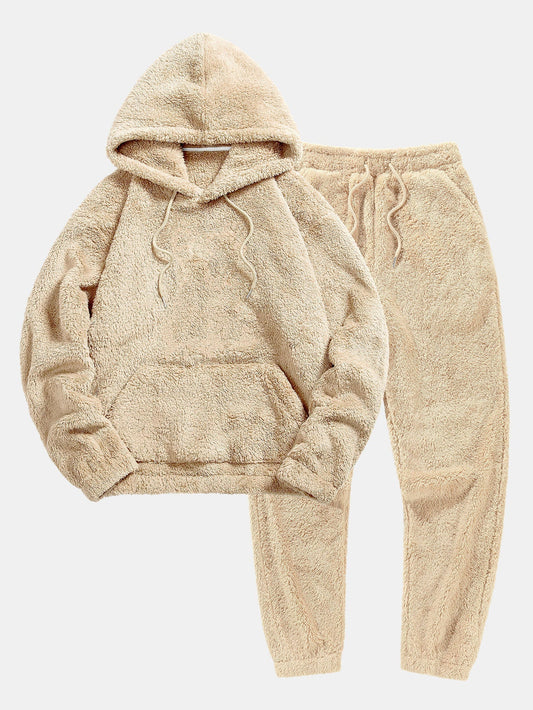 Clara - Ensemble Douillet en Tissu Teddy avec Hoodie et Jogging pour Femme
