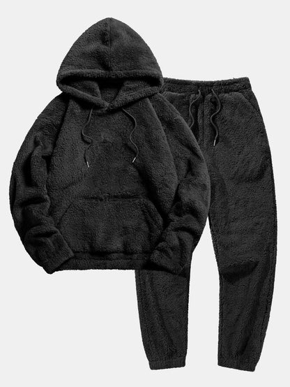 Clara - Ensemble Douillet en Tissu Teddy avec Hoodie et Jogging pour Femme