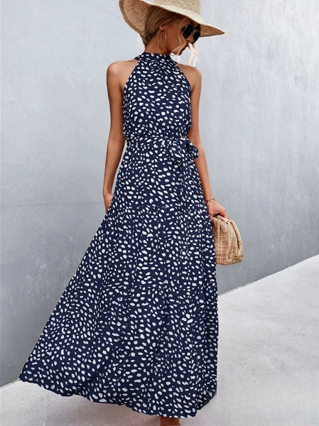 Aviana - Robe-combinaison dos nu avec volants et imprimé à pois, best-seller