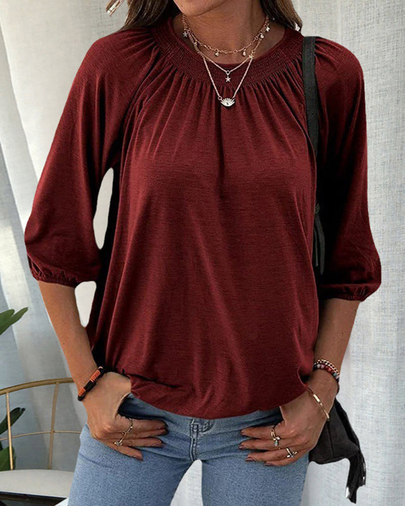 Yadira Blouse | Chemisier à col rond pour femme