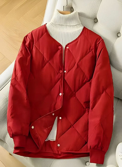 Veste tampon noire avec motif piqué moderne pour femmes
