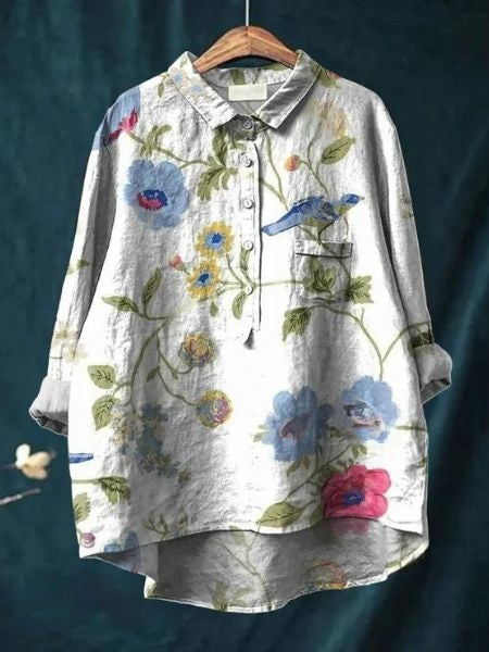 Lorventis™ | Blouse Florale Élégante et Polyvalente