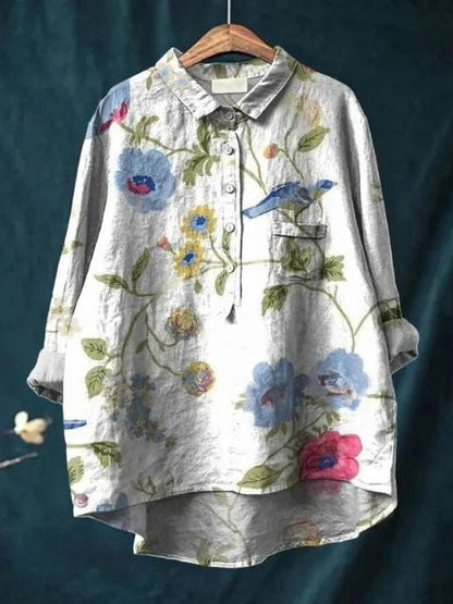 Lorventis™ | Blouse Florale Élégante et Polyvalente