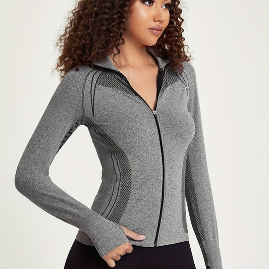 Sophie | Veste de sport à manches longues pour femmes avec décoration à rayures
